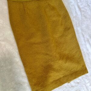 Boden Mustard Pencil Skirt